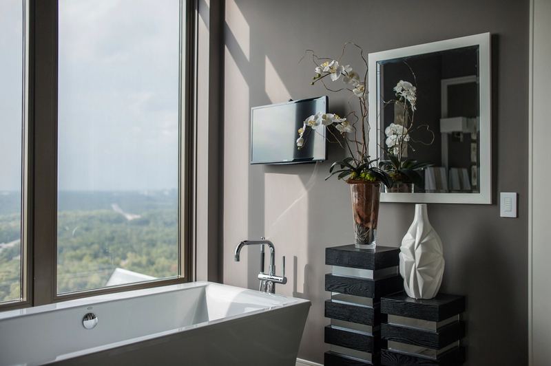Newly renovated modern bathroom