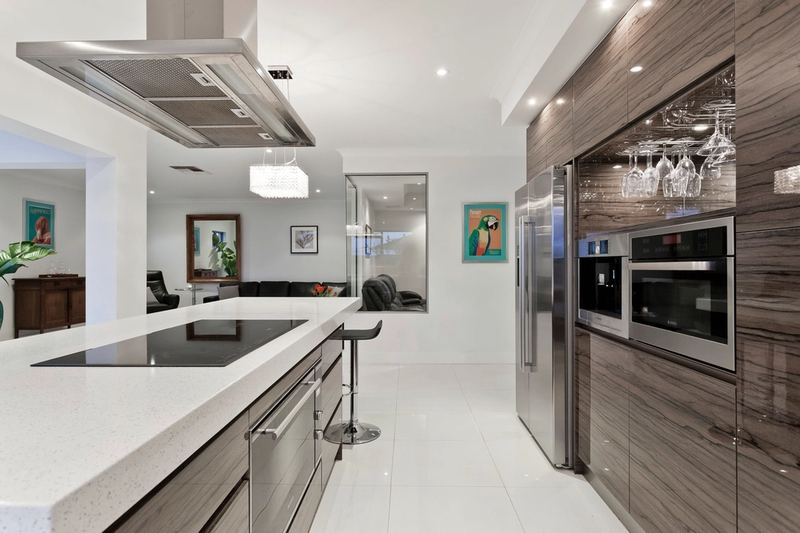 Modern renovated kitchen with island